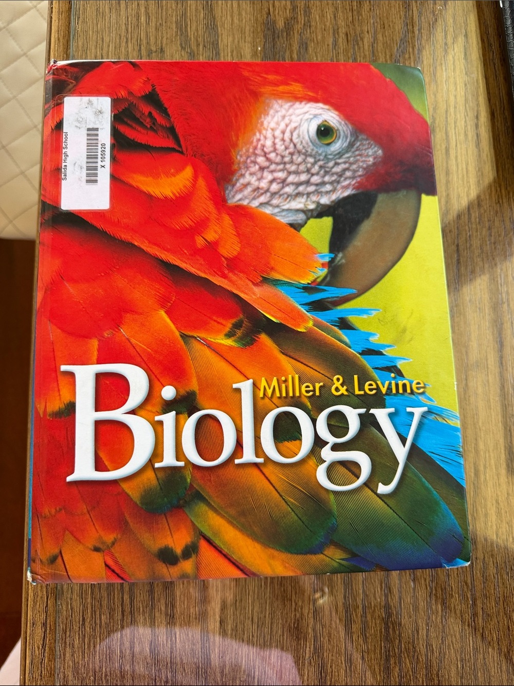 Miller & Levine Biology Textbook with Bright Parrot Cover 9th grade